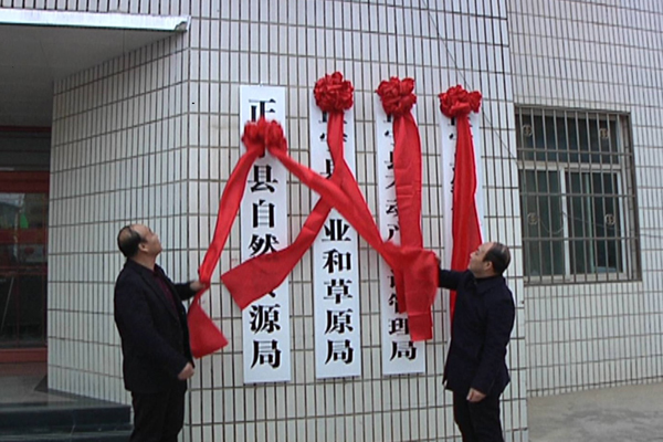 正宁县举行新组建机构集中挂牌仪式
