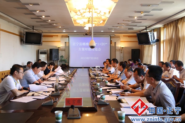 张龙杰主持召开会议专题讨论全县精准扶贫“1+20”方案