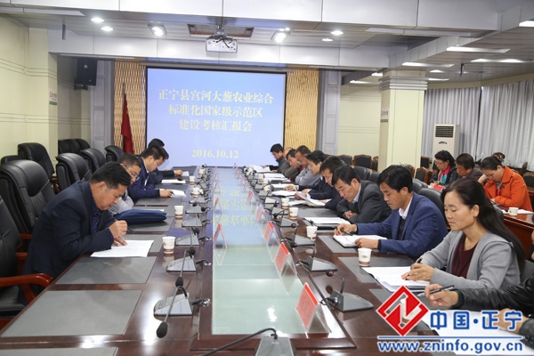 正宁县宫河大葱国家级农业综合标准化示范区建设顺利通过考核验收