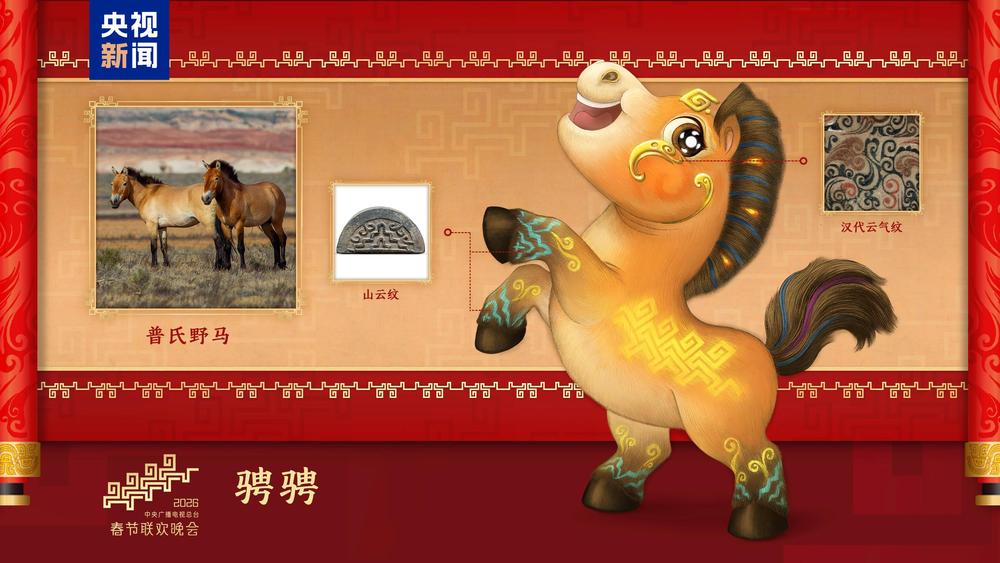 骐骥驰骋！2026年总台马年春晚吉祥物发布