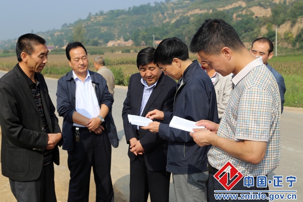 省级巩固退耕还林成果项目抽查复验组检查指导正宁工作