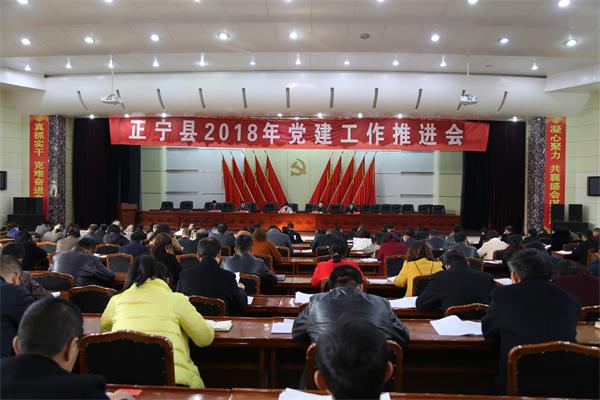 正宁县召开2018年党建工作推进会