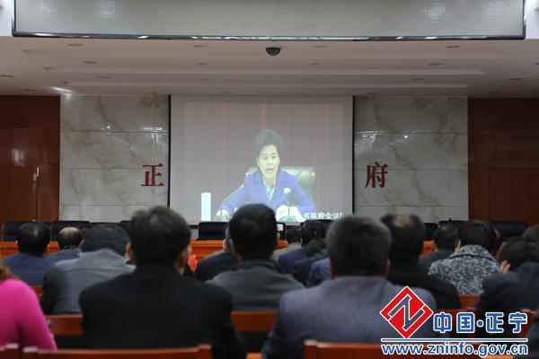 正宁县组织收看收听全省固定资产投资暨重大项目建设电视电话会议