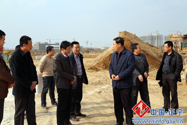 蔡文辉督查县城重点项目建设情况