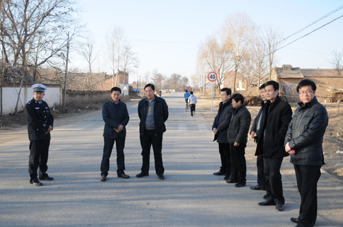 蔡文辉督查全县道路交通安全及第二次“清剿”火患战役工作