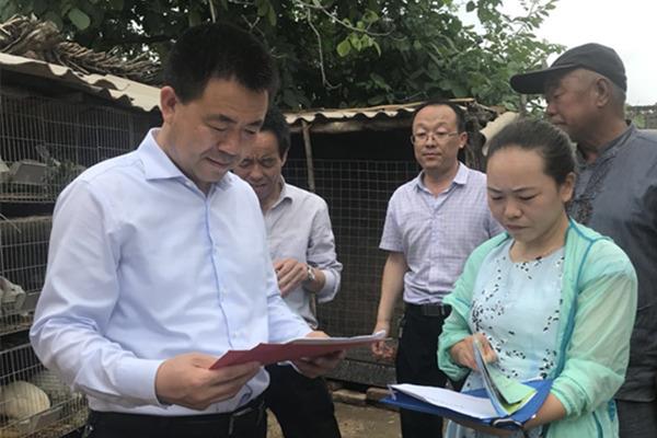 张龙杰深入贫困村组督查调研脱贫攻坚工作