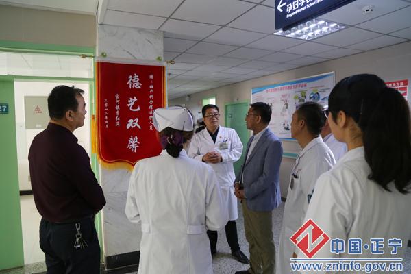 何子通调研卫计系统项目工程建设及重点科室工作进展情况