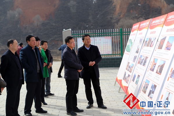 庆城县委副书记毛鸿博带队考察正宁精准扶贫工作