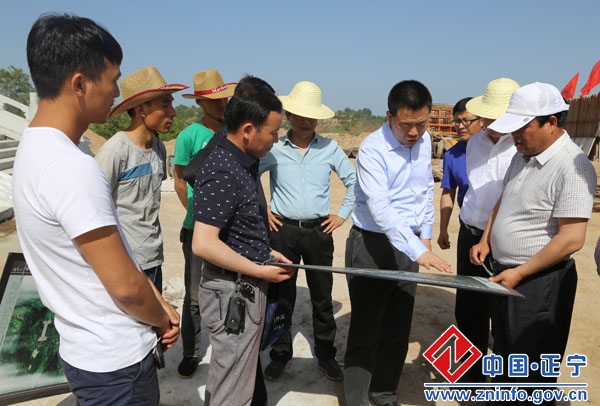 张龙杰督查全县上半年重点工作