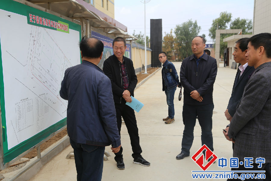 市规划局副局长杨兴儒督查正宁县城乡规划工作