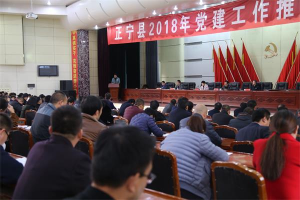 正宁县召开2018年党建工作推进会