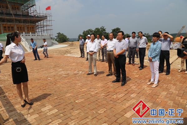 庆城县党政考察团来正宁考察重点项目建设