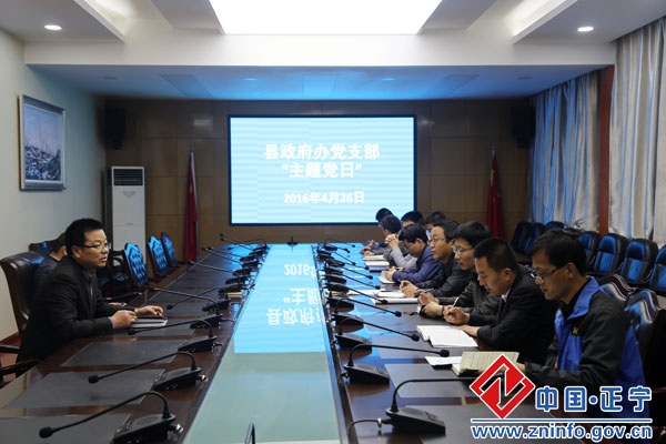 县政府办党支部举行“主题党日”活动