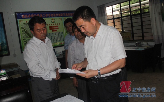 张龙杰赴各乡镇督查防汛工作